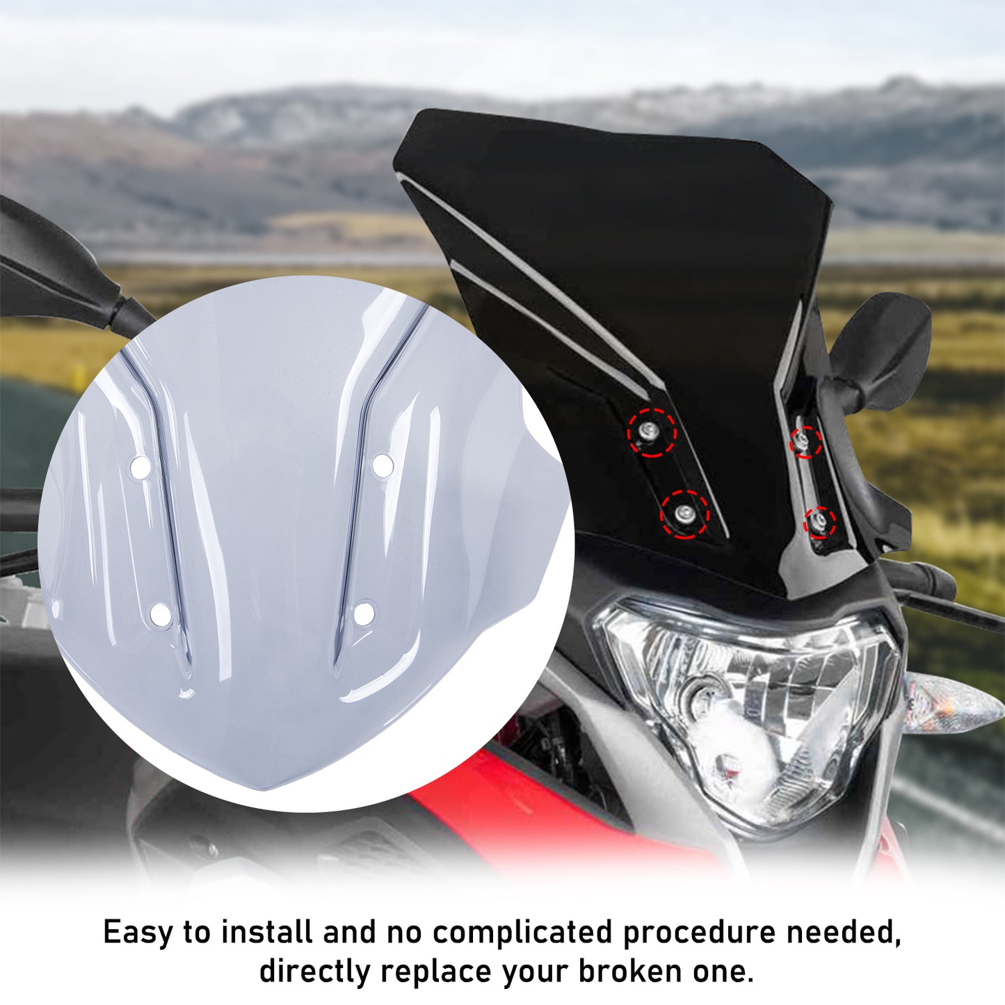 Windshield Windscreen For BMW G310GS 2017 2018 2019 2020 2021 2022 Double Bubble Wind Screen Deflectors Visor Protector G310 GS Super Durable