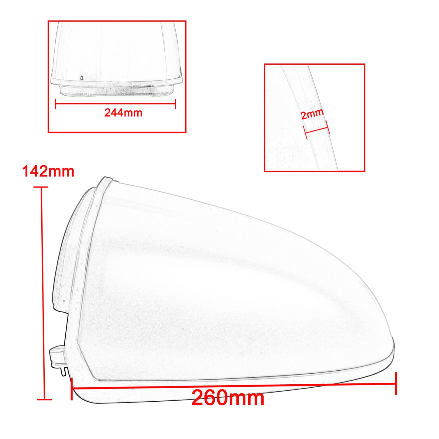 Wolfline Rear Seat Hump For BMW R NINE T Racer Trunk Storage Box Swingarm Pillion Cowl Cover 2014 2015 2016 2017 2018 2019 2020 2021 2022