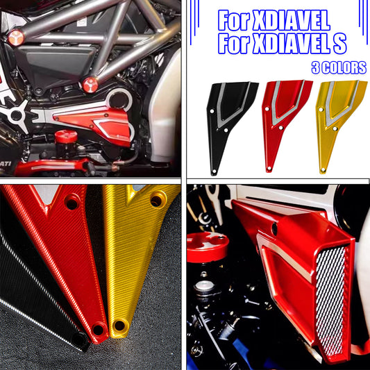 Wolfline XDiavel Radiator Frame Side Cover Bracket Holder For Ducati XDiavel S 2016 2017 2018 2020 2021 2022 2023 Air Intake Grille Cover