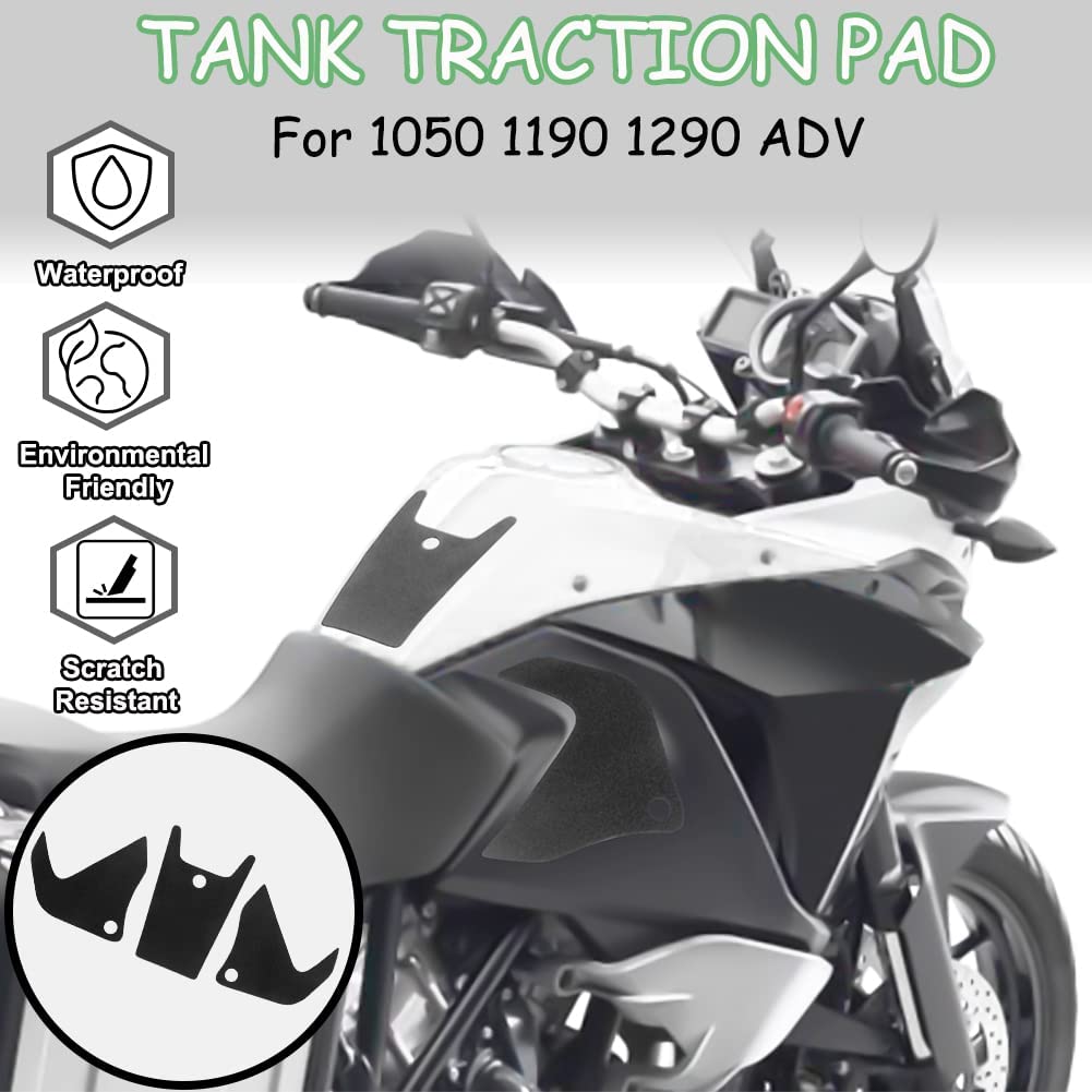 Wolfline Motorcycle Anti Slip Tank Pad Stickers Side Gas Tank Pad Knee Grip Decals Protection For KTM 1050 1190 1290 Adv