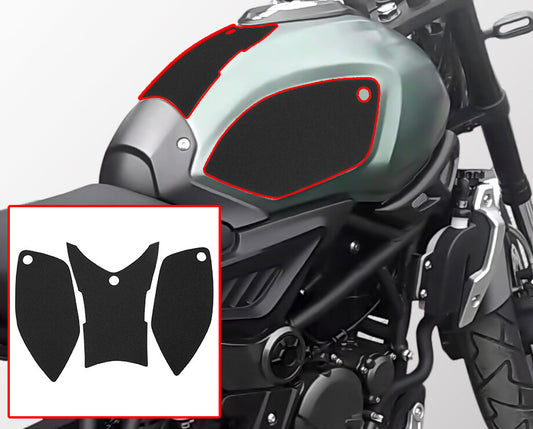 Wolfline Motorcycle Anti Slip Tank Pad Stickers Side Gas Tank Pad Knee Grip Decals Protection For VOGE 300AC 300 AC