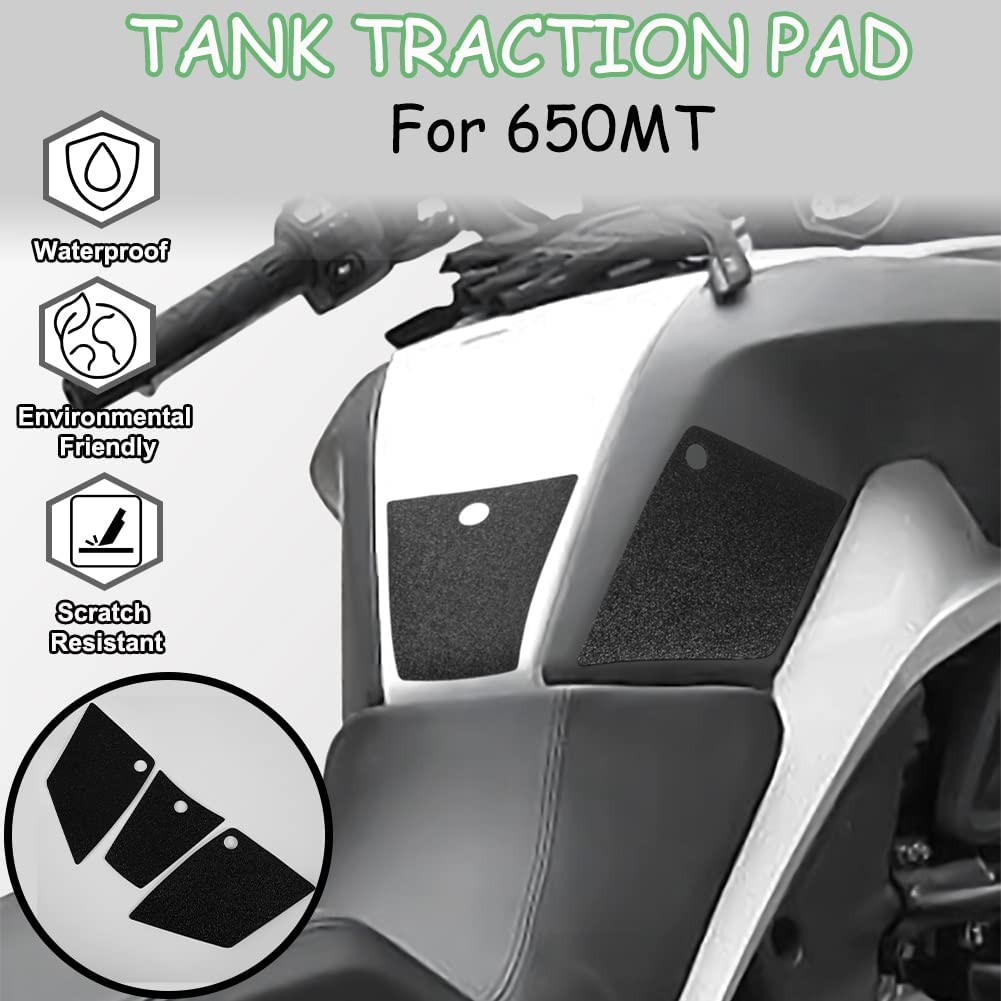 Wolfline Motorcycle Anti Slip Tank Pad Stickers Side Gas Tank Pad Knee Grip Decals Protection For CFMOTO 650MT 650 MT 2018 2019 2020 2021 2022