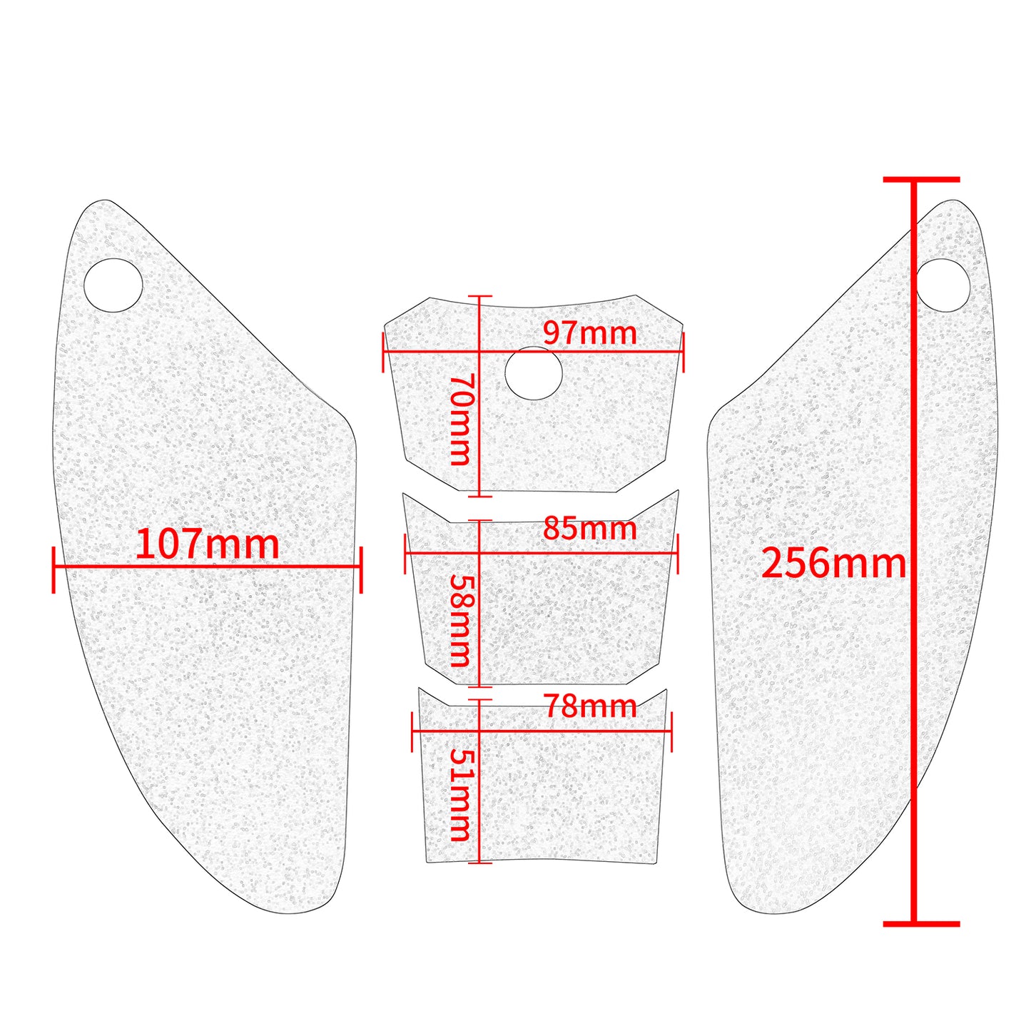 Wolfline Motorcycle Anti Slip Tank Pad Stickers Side Gas Tank Pad Knee Grip Decals Protection For Kawasaki ZX10R ZX 10R ZX10 R 2006 2007 2008