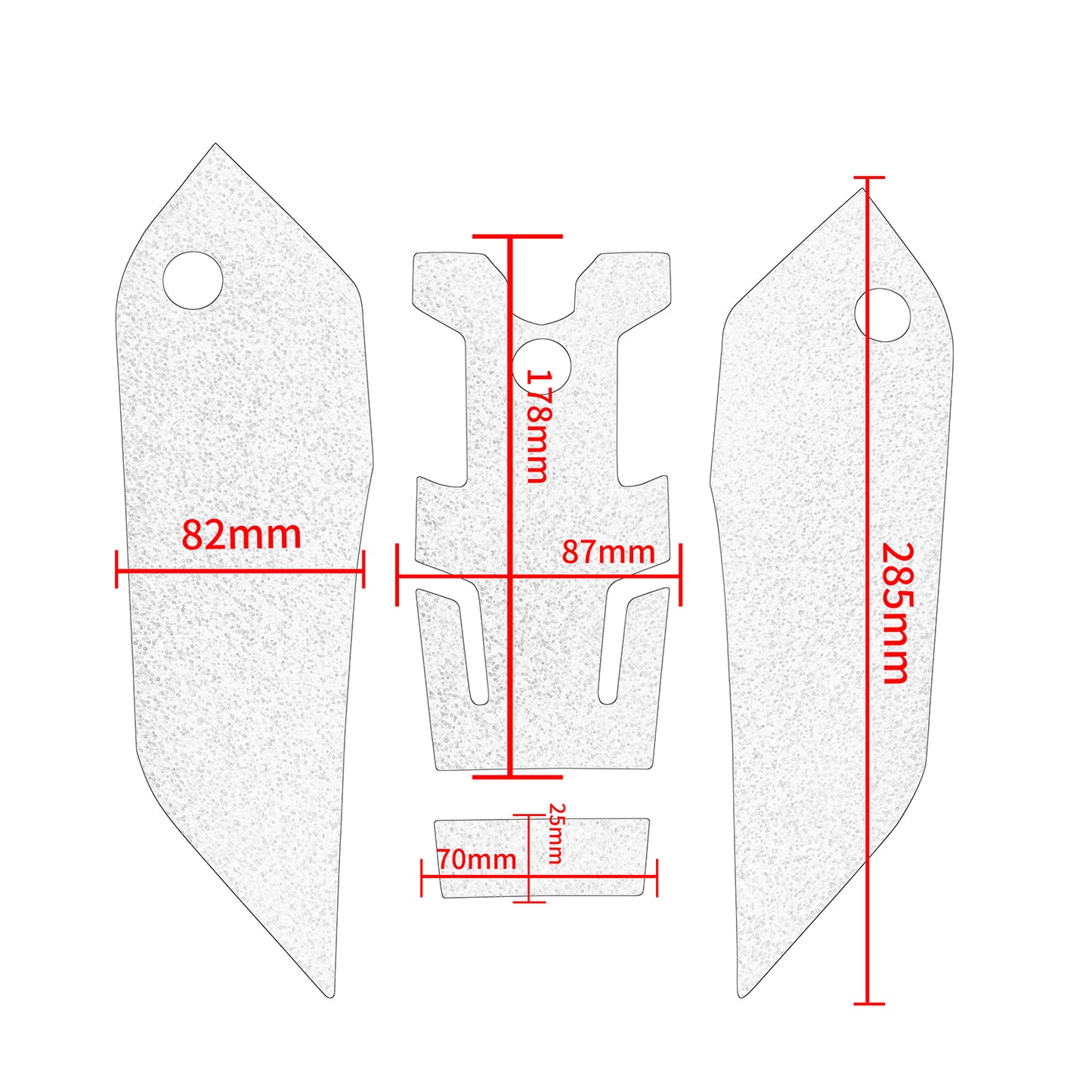 Wolfline Motorcycle Accessories Anti Slip Tank Pad Stickers Side Gas Tank Pad Knee Grip Decals Protection For Honda NC750X NC700X 2014 2015 2016 2017 2018 2019 2020 2021