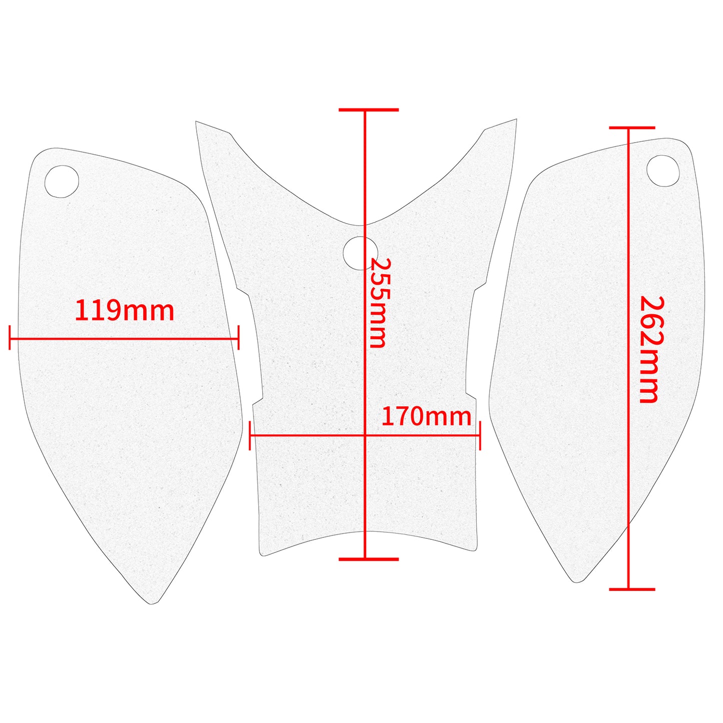 Wolfline Motorcycle Anti Slip Tank Pad Stickers Side Gas Tank Pad Knee Grip Decals Protection For VOGE 300AC 300 AC