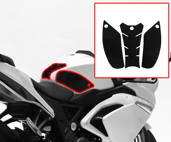 Wolfline Motorcycle Anti Slip Tank Pad Stickers Side Gas Tank Pad Knee Grip Decals Protection For Gordon VOGE 300RR 300R VOGE300RR VOGE300R