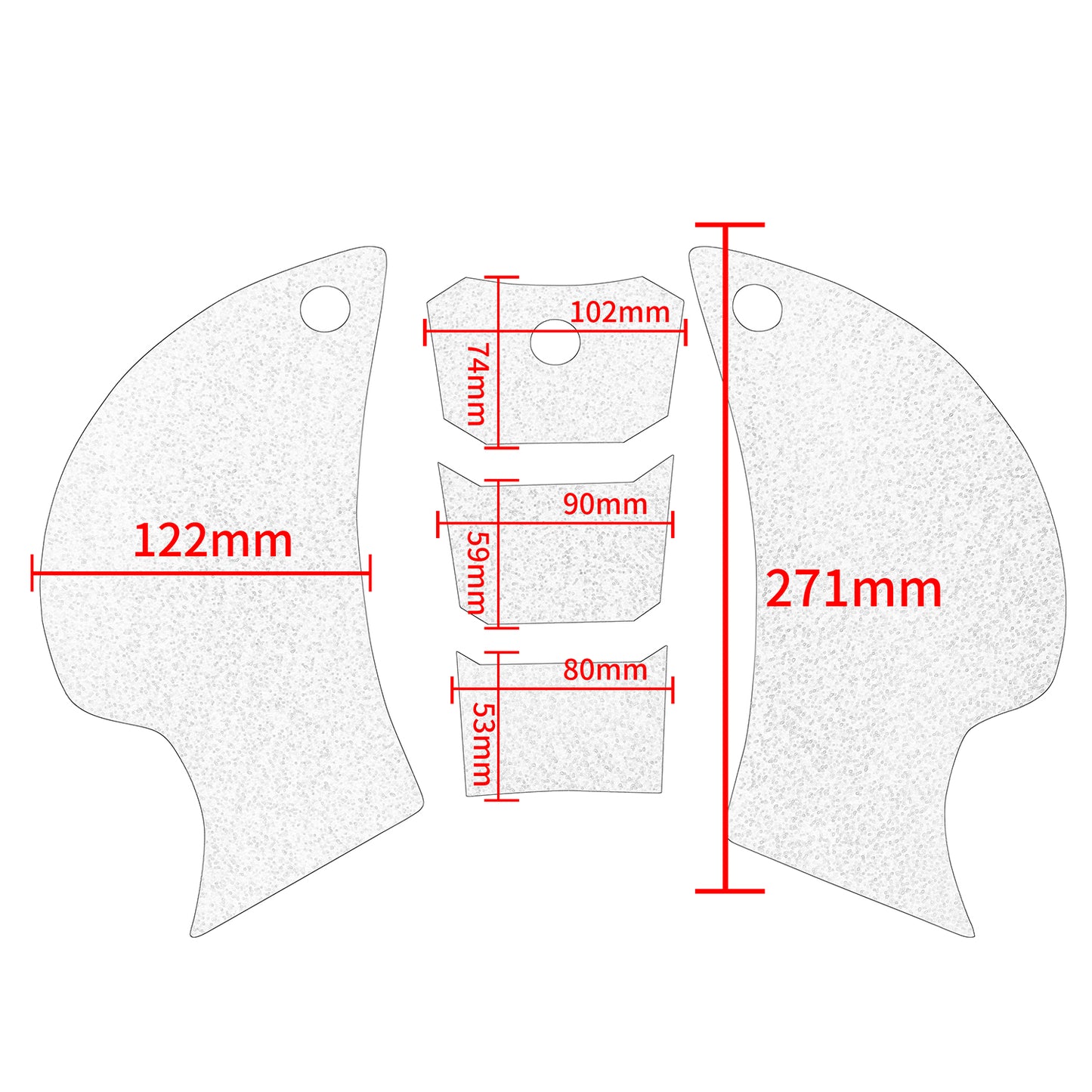 Wolfline Motorcycle Anti Slip Tank Pad Stickers Side Gas Tank Pad Knee Grip Decals Protection For Kawasaki ZX14R ZX 14R ZX14 R 2006 2007 2008 2009 2010 2011 2012 2013 2014 2015