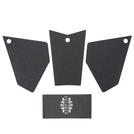 Wolfline Motorcycle Fuel Tank Protection Stickers Moto Anti Slip Rubber Fuel Gas Tank Pad Side Knee Decals For Zongshen Cyclone RX401 2022 Model