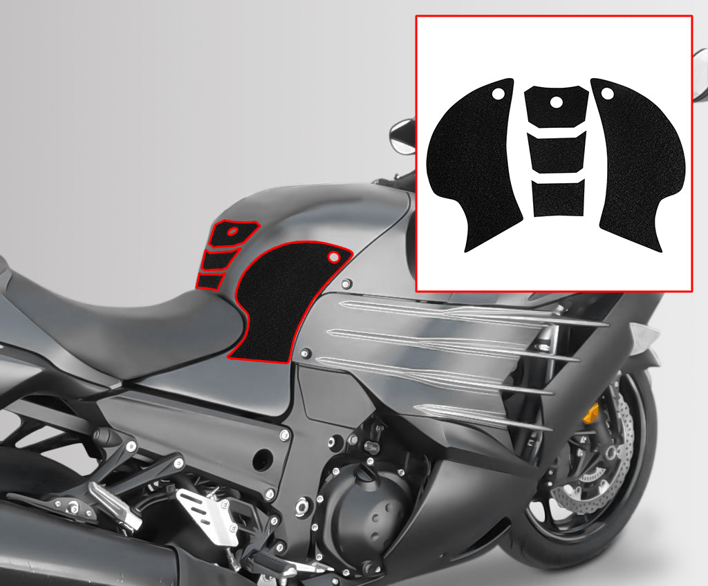 Wolfline Motorcycle Anti Slip Tank Pad Stickers Side Gas Tank Pad Knee Grip Decals Protection For Kawasaki ZX14R ZX 14R ZX14 R 2006 2007 2008 2009 2010 2011 2012 2013 2014 2015