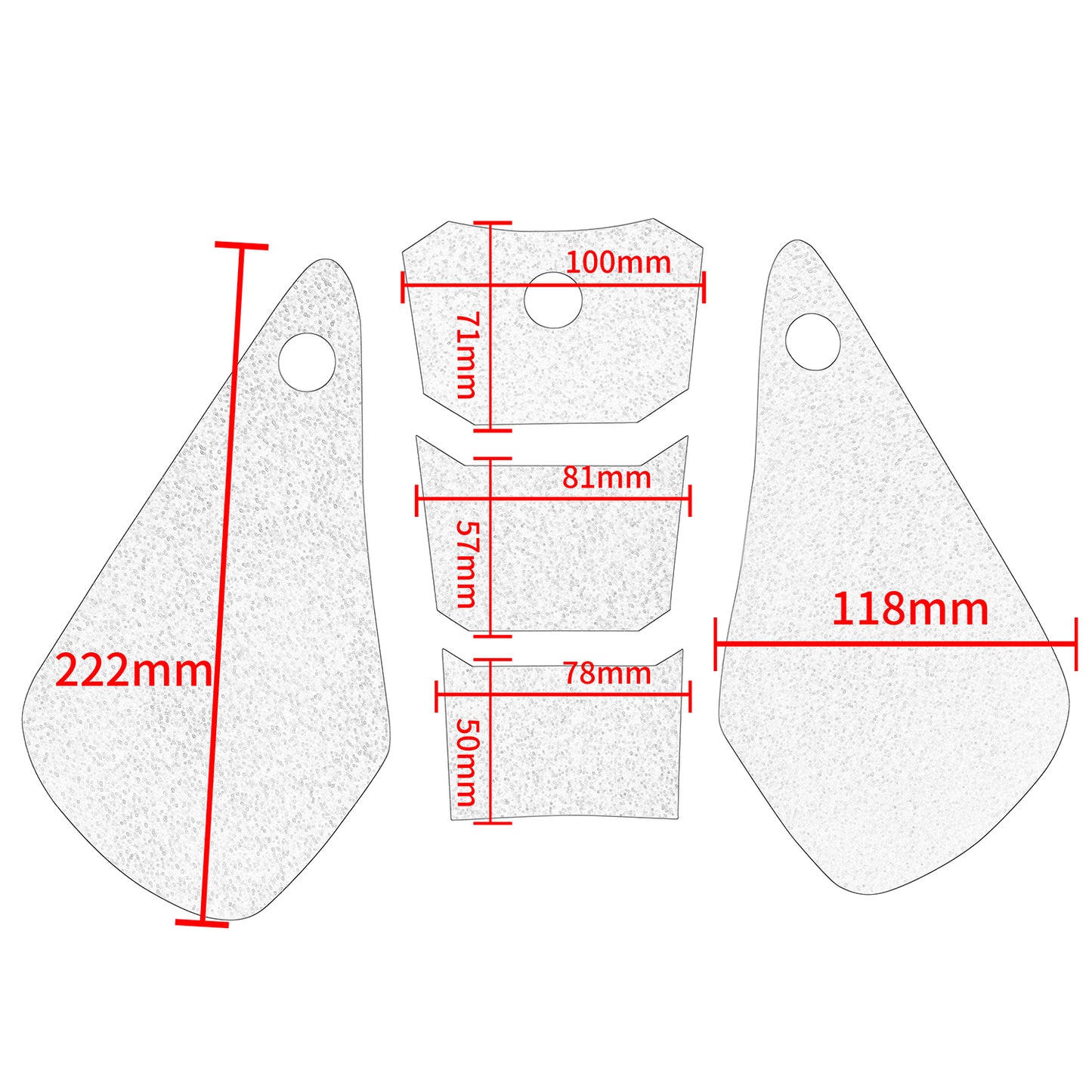Wolfline Motorcycle Anti Slip Tank Pad Stickers Side Gas Tank Pad Knee Grip Decals Protection For Yamaha R1 2007 2008