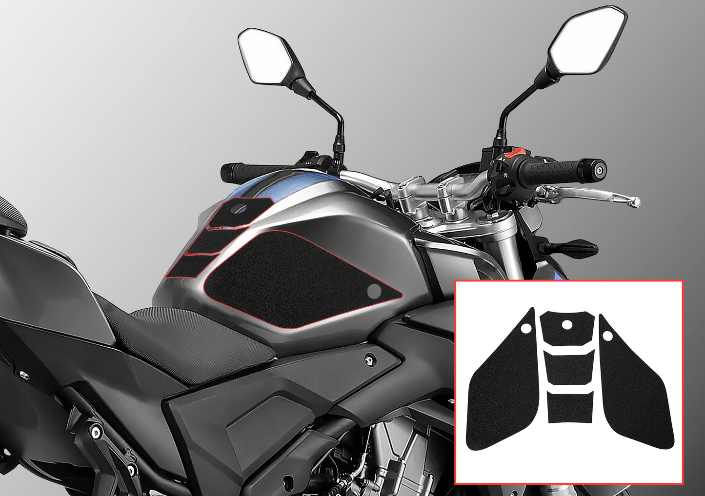 Wolfline Motorcycle Anti Slip Tank Pad Stickers Side Gas Tank Pad Knee Grip Decals Protection Fuel Tank Pad Stickers For VOGE 500R 500 R 2018 2019 2020 2021