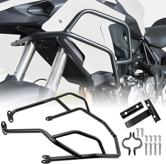 Ship from US warehouse!! Highway Crash Bar Engine Guard for Benelli TRK502 TRK502X BJ500GS BJ500GS-A Part 2017 2018 2019 2020 Bodywork Falling Frame Side Bumper Protector