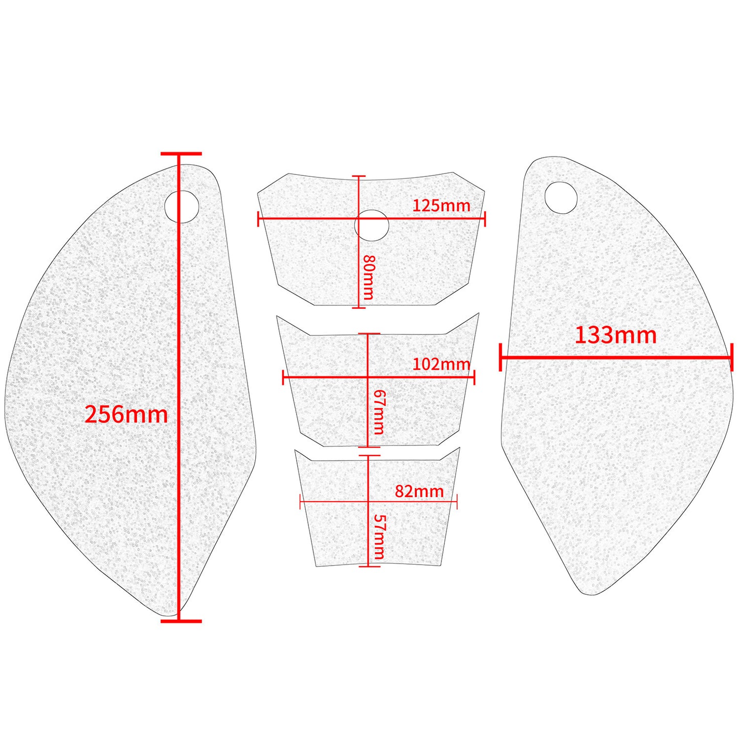 Wolfline Motorcycle Anti Slip Tank Pad Stickers Side Gas Tank Pad Knee Grip Decals Protection For Kawasaki Z650 Z 650 For Ninja650 Ninja 650 2017 2018 2019 2020 2021 2022