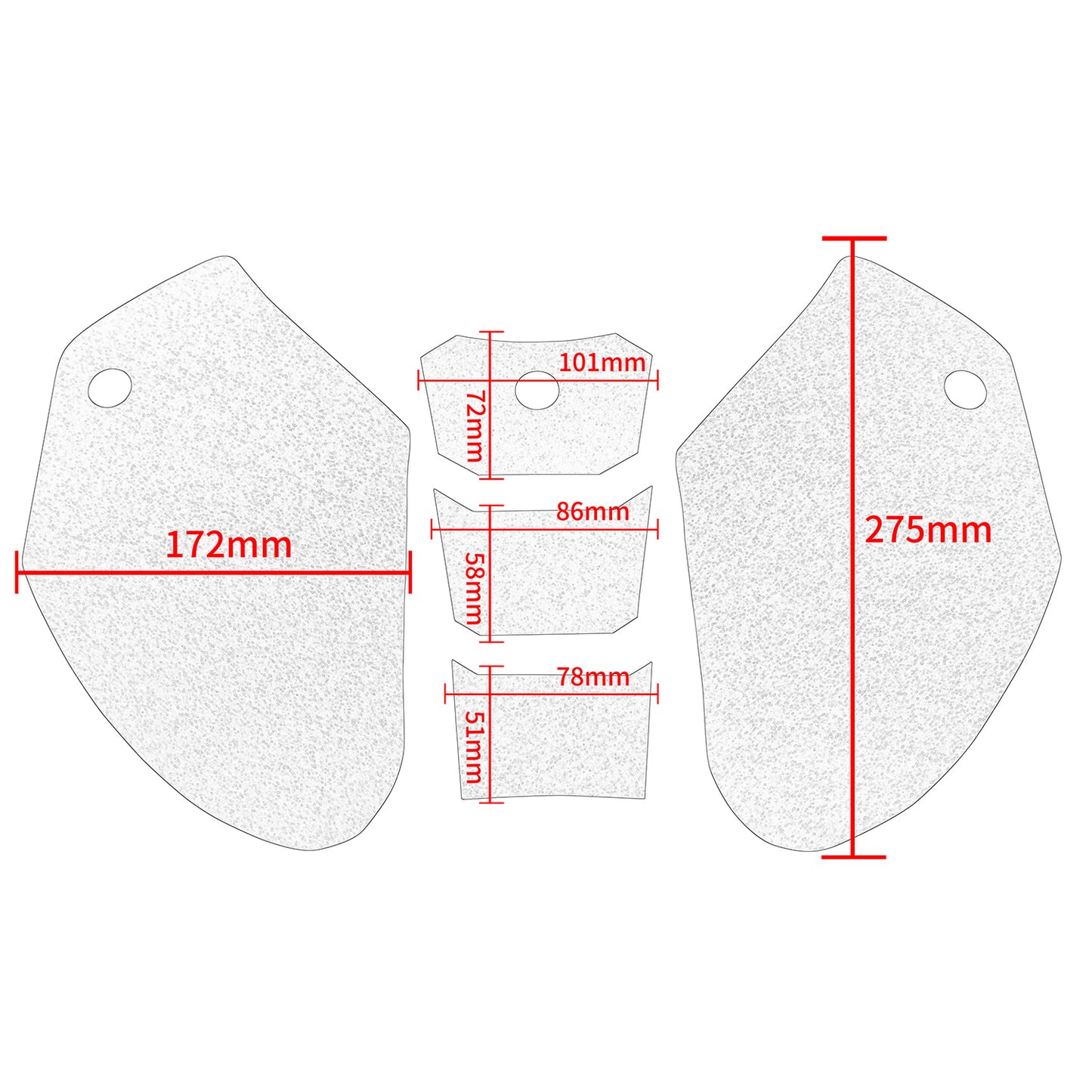 Wolfline Motorcycle Anti Slip Tank Pad Stickers Side Gas Tank Pad Knee Grip Decals Protection For Kawasaki ZX10R ZX 10R ZX10 R zx10r 2011 2012 2013 2014 2015 2016