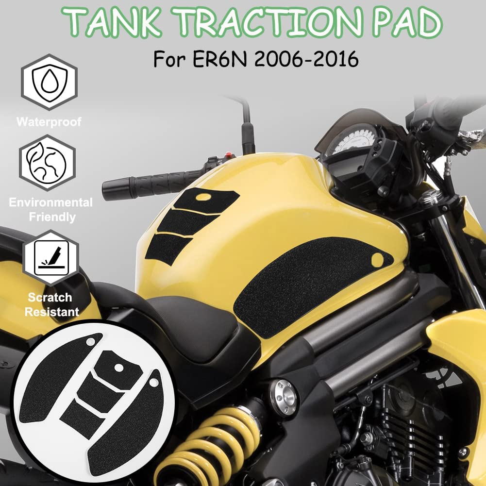 Wolfline Motorcycle Anti Slip Tank Pad Stickers Side Gas Tank Pad Knee Grip Decals Protection For Kawasaki ER6N ER 6N 2006 2007 2008 2009 2010 2011 2012 2013 2014 2015 2016