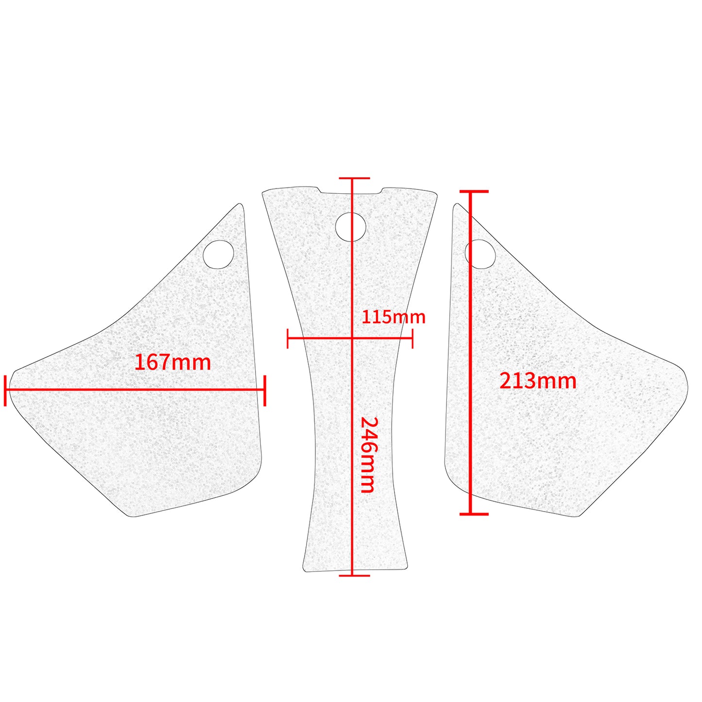 Wolfline Motorcycle Anti Slip Tank Pad Stickers Side Gas Tank Pad Knee Grip Decals Protection For Kawasaki Z1000 Z 1000 2015 2016 2017 2018 2019 2020 2021