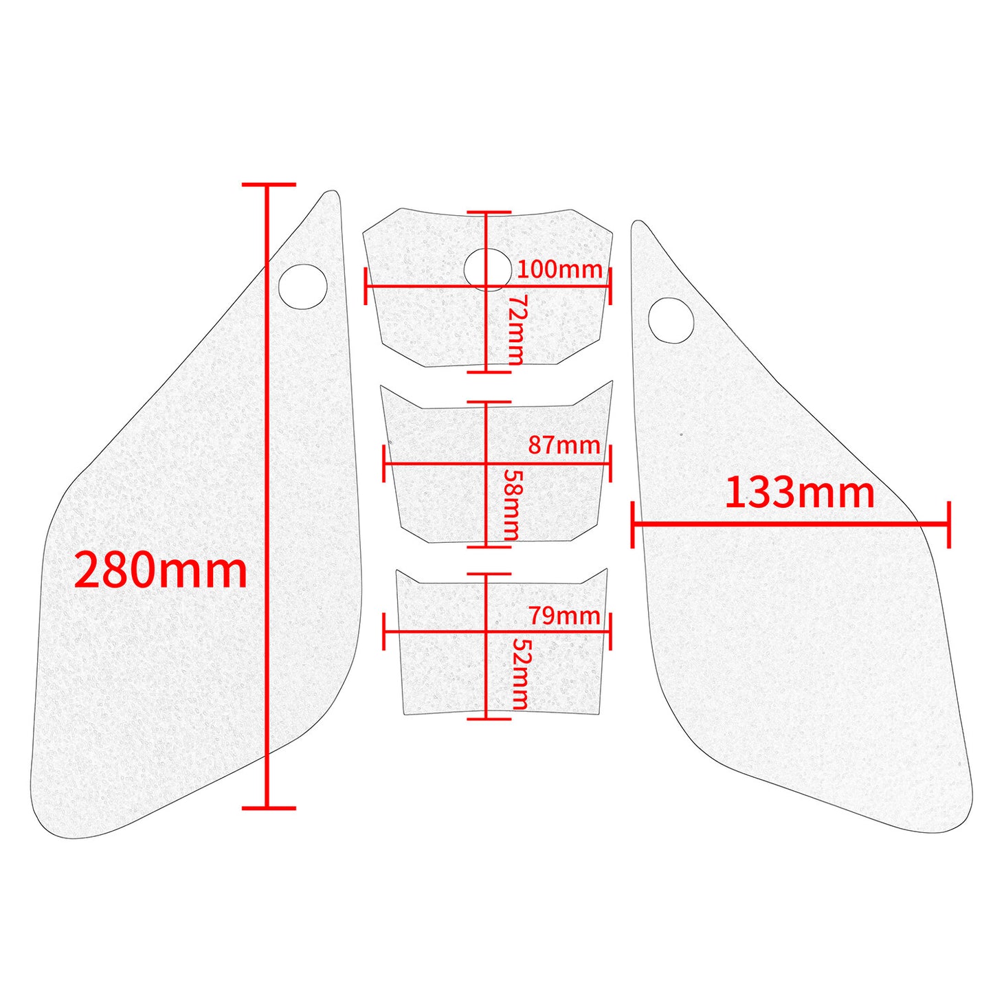 Wolfline Motorcycle Anti Slip Tank Pad Stickers Side Gas Tank Pad Knee Grip Decals Protection Fuel Tank Pad Stickers For VOGE 500R 500 R 2018 2019 2020 2021