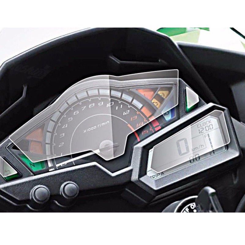 Wolfline Cluster Scratch Protection Film Cluster Screen Protector Film for 2013-2019 Kawasaki Z300 Z250 Ninja 250 300 Ninja300 Ninja250