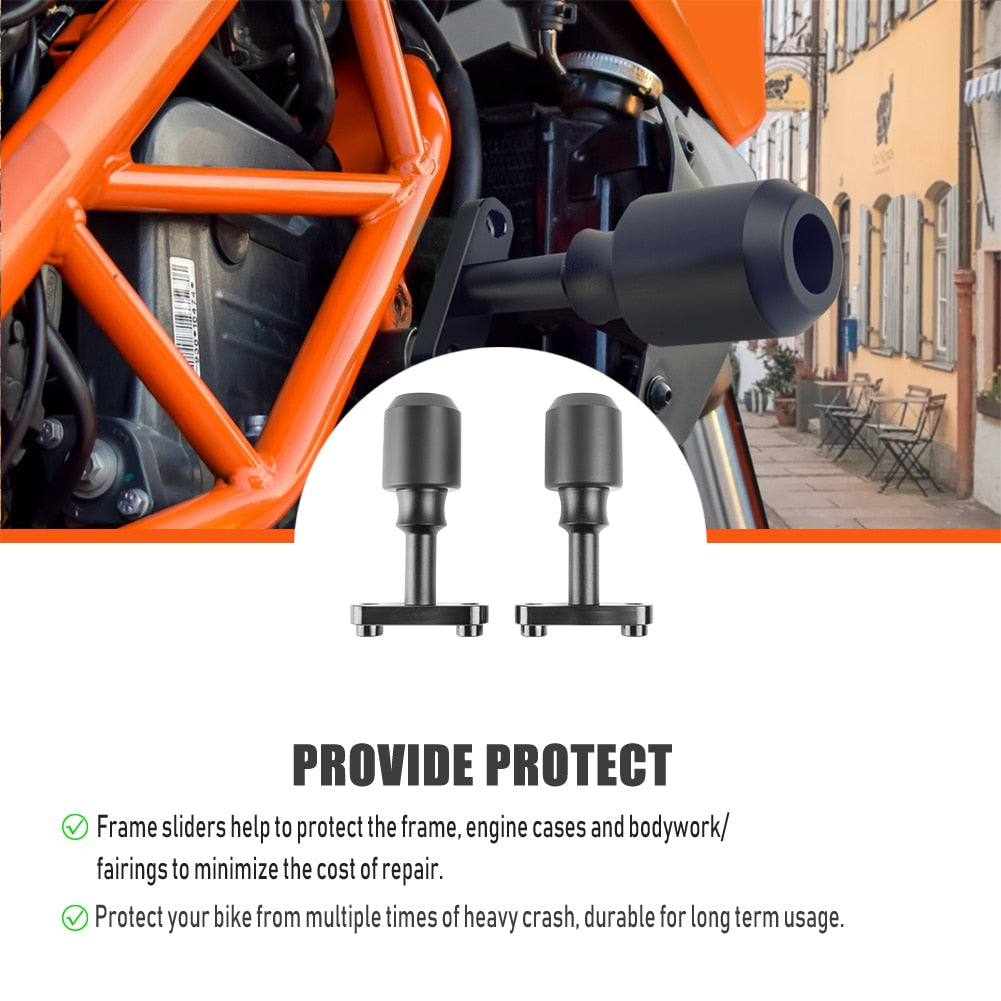 Frame Slider Crash Protector Guard for KTM Duke 125 200 250 390 2017 2018 2019 2020 2021 2022