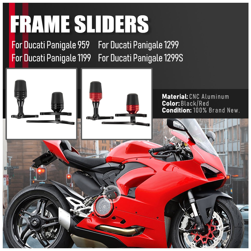 Wolfline Frame Slider Crash Pad Fairing Guard Falling Protector For Ducati 959 1199 1299 Panigale R/S Superleggera Motorcycle Accessories
