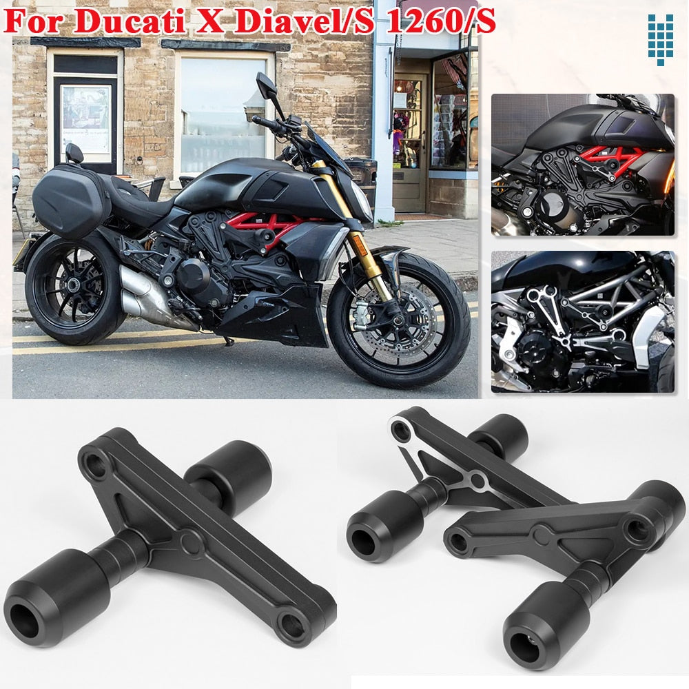 Motorcycle Stainless Steel Frame Slider Crash Pad Fairing Guard Protector For Ducati X Diavel 1260 S 2020 2019 2018 2017 2016