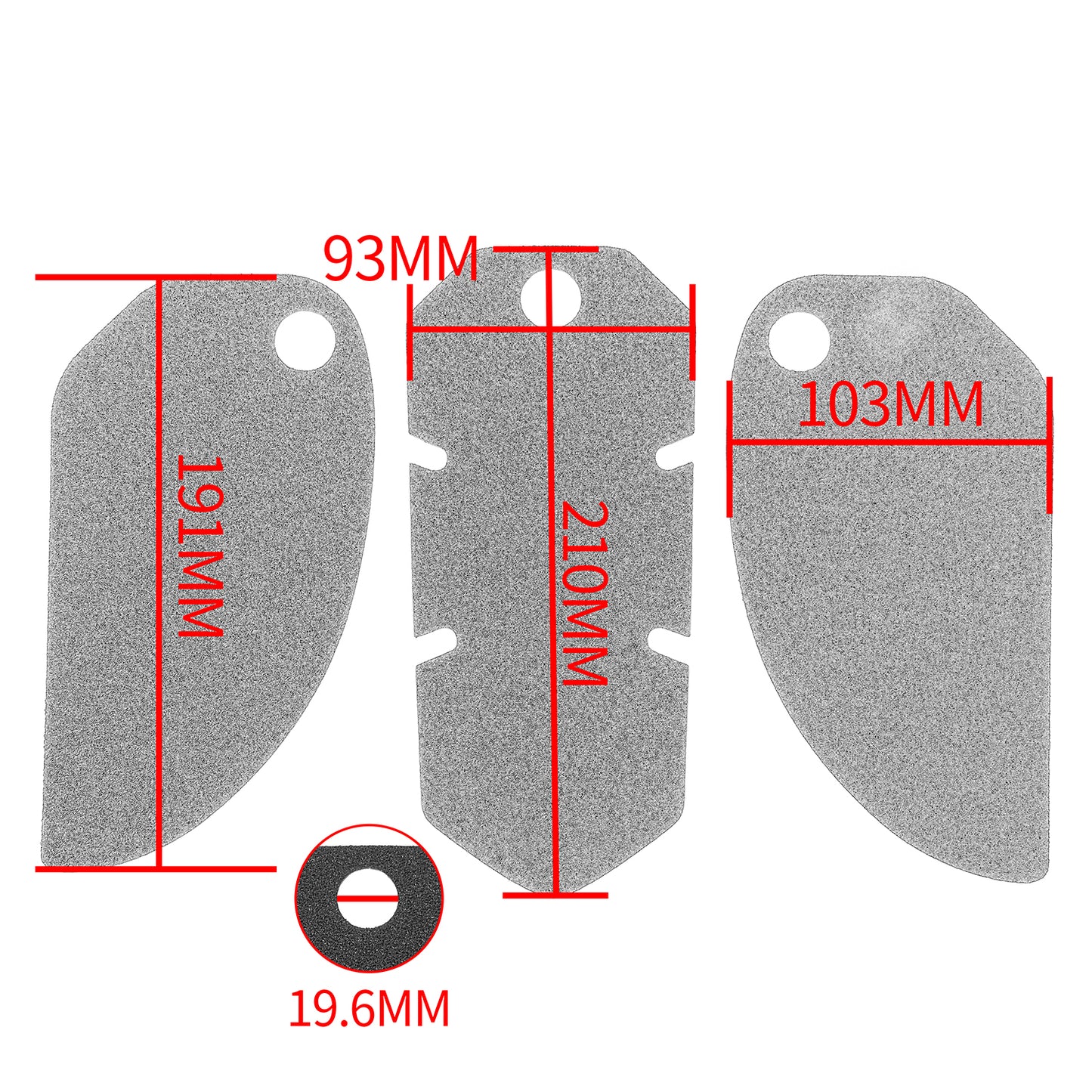 Wolfline Motorcycle Fuel Tank Protection Stickers Moto Anti Slip Rubber Fuel Gas Tank Pad Side Knee Decals For Cyclone RE3 (400) 2021 2022