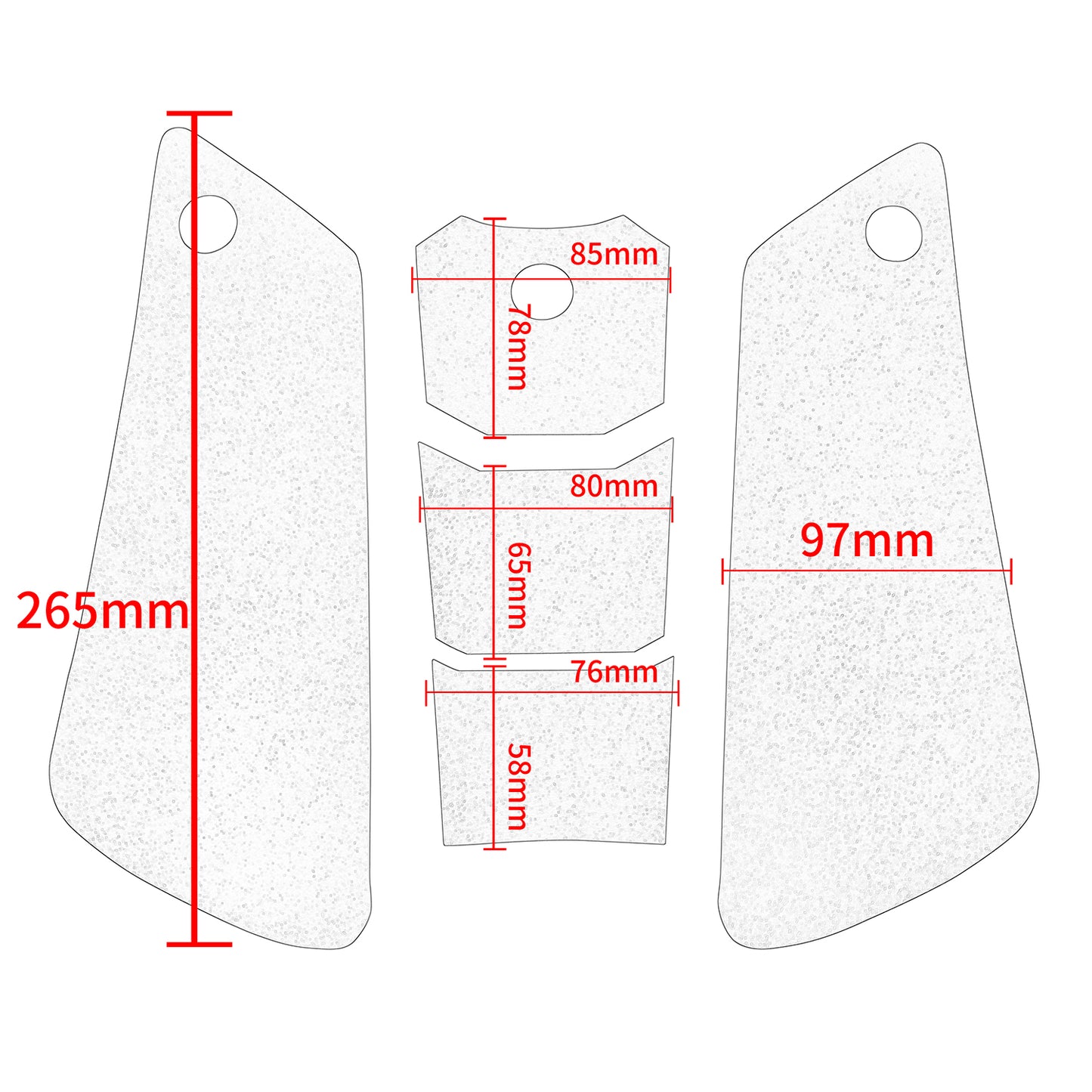 Wolfline Motorcycle Anti Slip Tank Pad Stickers Side Gas Tank Pad Knee Grip Decals Protection For Ducati 848 2009 2010 2011 2012 2013 2014 2015