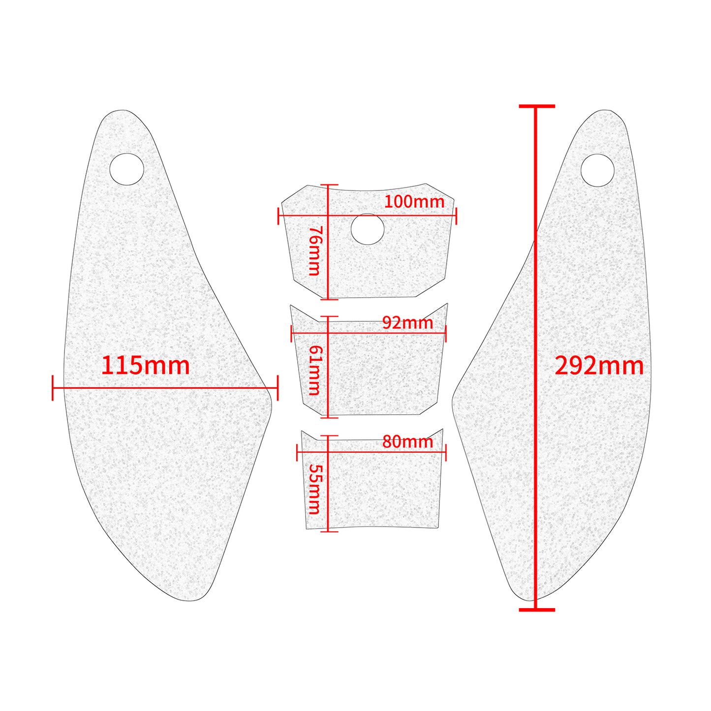 Wolfline Motorcycle Anti Slip Tank Pad Stickers Side Gas Tank Pad Knee Grip Decals Protection For Kawasaki ZX6R ZX 6R ZX6 R 2007 2008