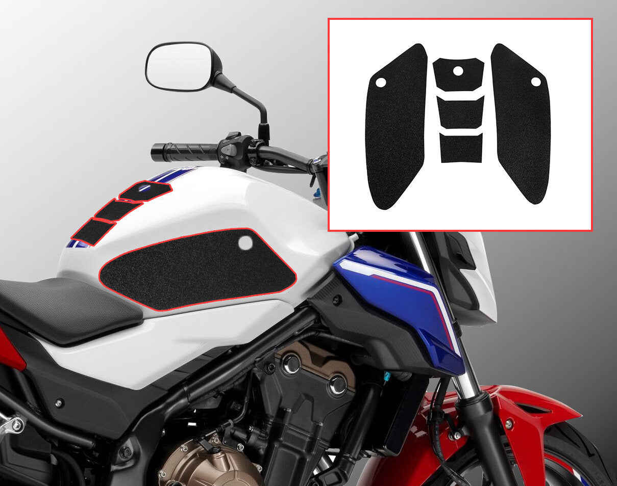 Wolfline Motorcycle Anti Slip Tank Pad Stickers Side Gas Tank Pad Knee Grip Decals Protection For Honda CB500F CB 500 F 2016 2017 2018