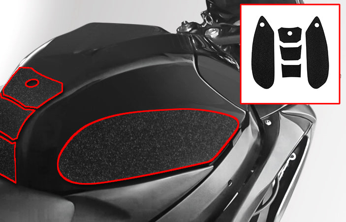 Wolfline Motorcycle Anti Slip Tank Pad Stickers Side Gas Tank Pad Knee Grip Decals Protection For Suzuki GSXR600 GSXR750 GSXR 600 750 2006 2007 2008 2009 2010 K6 K7