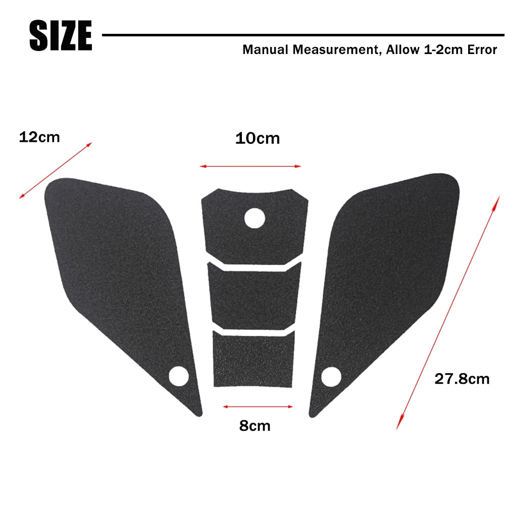 Wolfline Motorcycle Anti Slip Tank Pad Stickers Side Gas Tank Pad Knee Grip Decals Protection Fuel Tank Pad Stickers For VOGE 500R 500 R 2018 2019 2020 2021