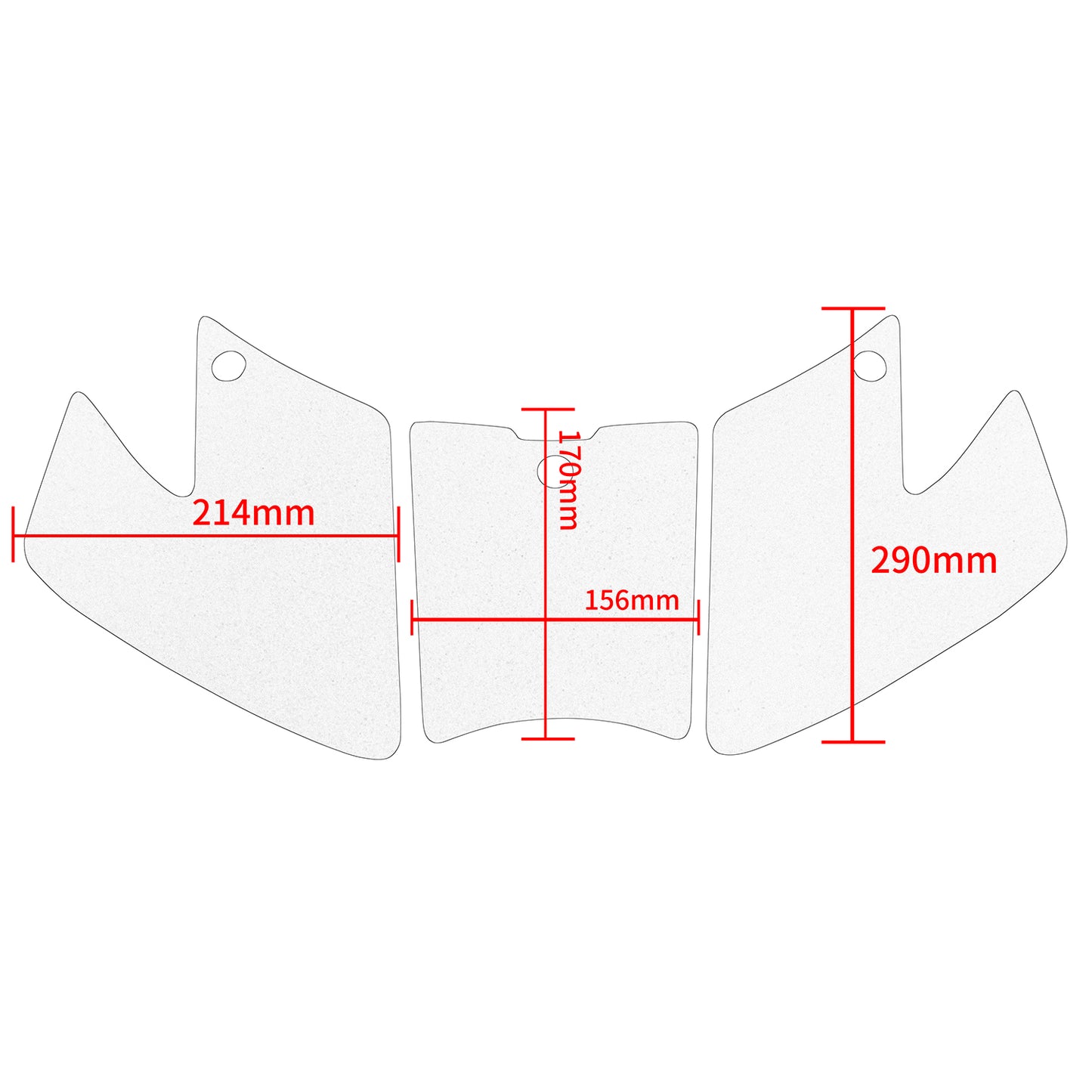 Wolfline Motorcycle Accessories Anti Slip Tank Pad Stickers Side Gas Tank Pad Knee Grip Decals Protection For Suzuki V-STROM DL1050 XT 2020 2021 2022