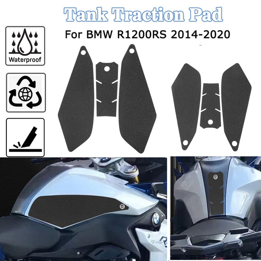 Wolfline Motorcycle Fuel Tank Protection Stickers Moto Anti Slip Rubber Fuel Gas Tank Pad Side Knee Decals For BMW Sport R1200RS R 1200RS 2014 2015 2016 2017 2018 2019 2020