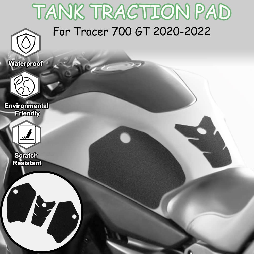 Wolfline Motorcycle Anti Slip Tank Pad Stickers Side Gas Tank Pad Knee Grip Decals Protection For Yamaha Tracer700 Tracer 700 GT 700GT 2020 2019