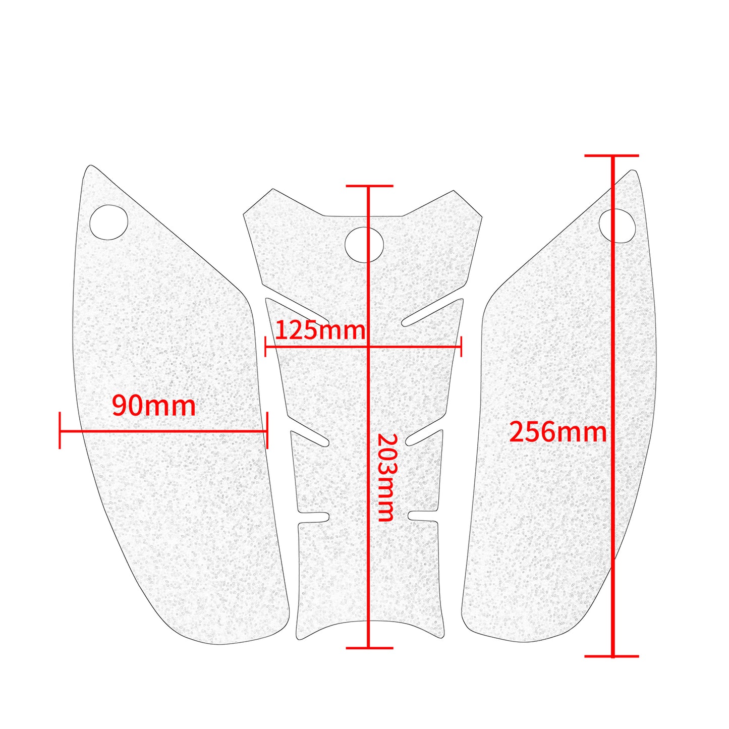 Wolfline Motorcycle Anti Slip Tank Pad Stickers Side Gas Tank Pad Knee Grip Decals Protection For Gordon VOGE 300RR 300R VOGE300RR VOGE300R