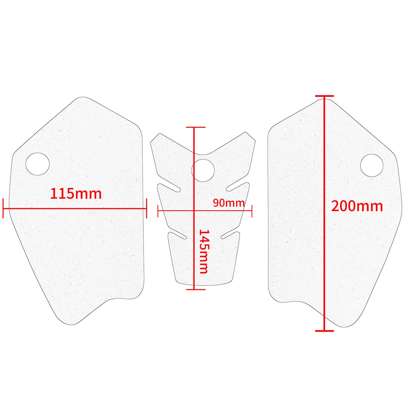 Wolfline Motorcycle Anti Slip Tank Pad Stickers Side Gas Tank Pad Knee Grip Decals Protection For Yamaha Tracer700 Tracer 700 GT 700GT 2020 2019