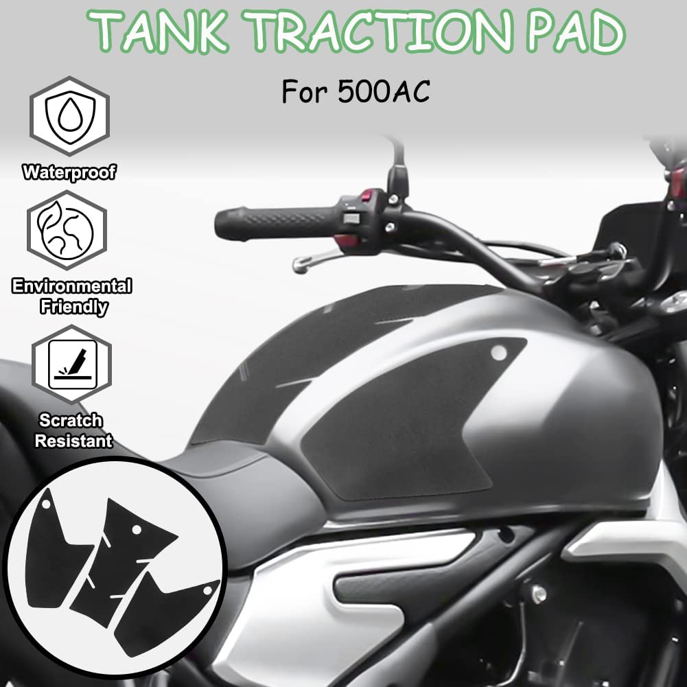 Wolfline Motorcycle Anti Slip Tank Pad Stickers Side Gas Tank Pad Knee Grip Decals Protection For VOGE 500AC 500 AC