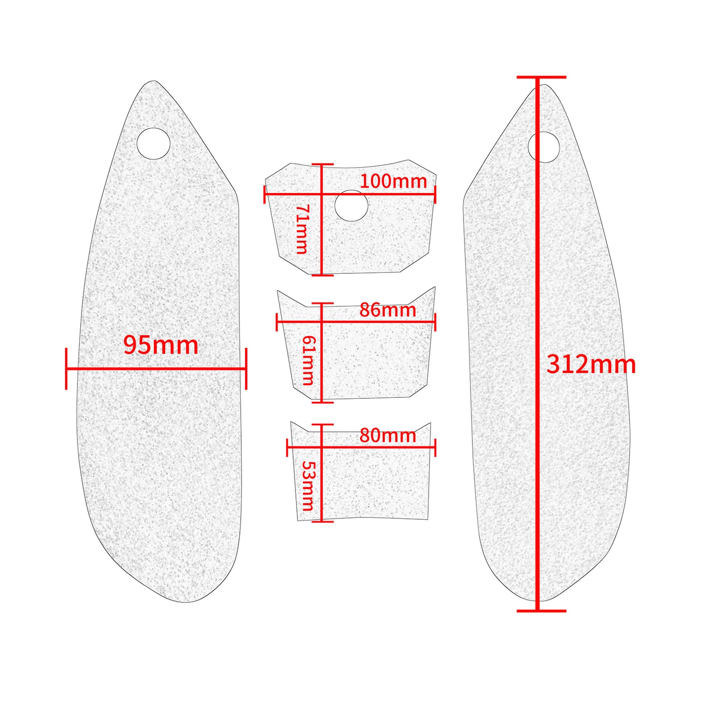 Wolfline Motorcycle Anti Slip Tank Pad Stickers Side Gas Tank Pad Knee Grip Decals Protection For Suzuki GSXR600 GSXR750 GSXR 600 750 2006 2007 2008 2009 2010 K6 K7