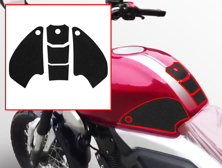 Wolfline Motorcycle Anti Slip Tank Pad Stickers Side Gas Tank Pad Knee Grip Decals Protection For Honda CB190SS CB190 SS CB 190SS